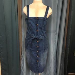 Denim Stretch Pencil Dress